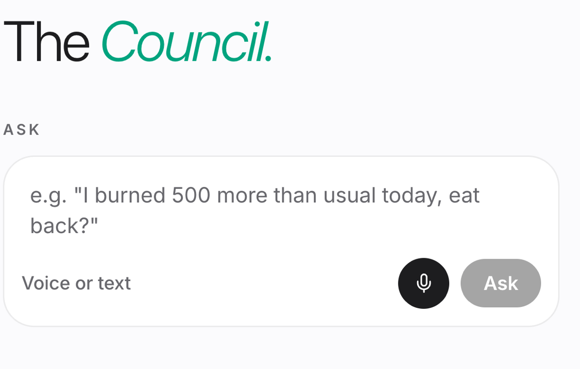 The Council ask box